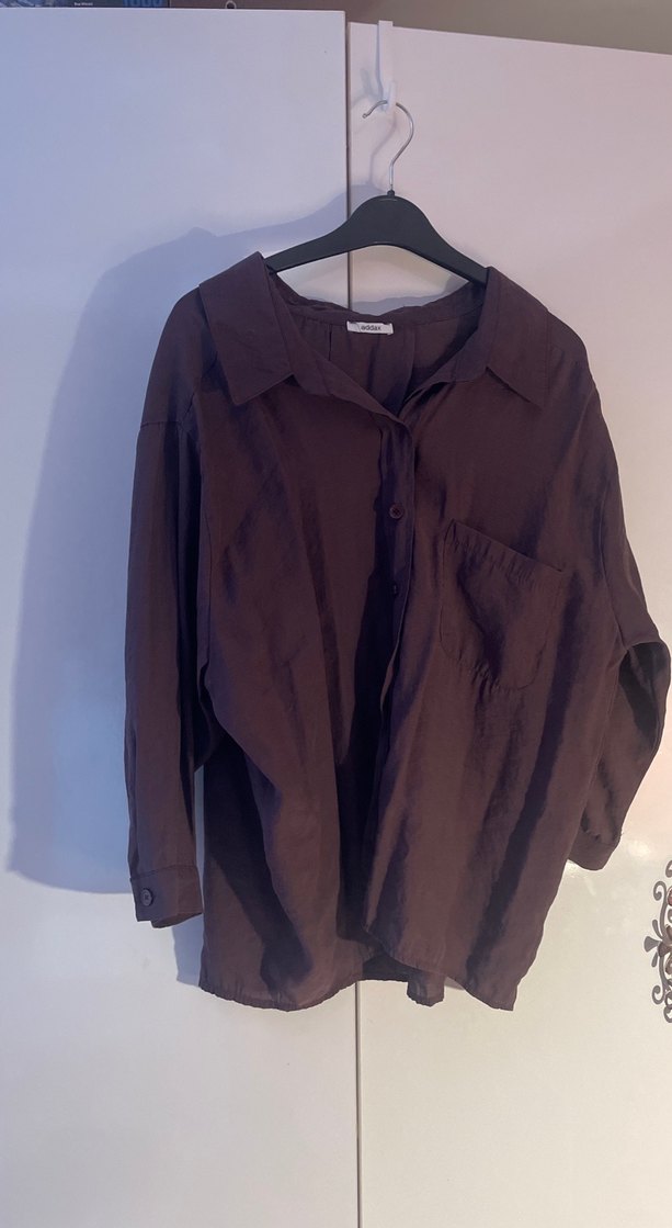 Mor Bağlama Desenli Midi Kadın Tunik - Görsel 2