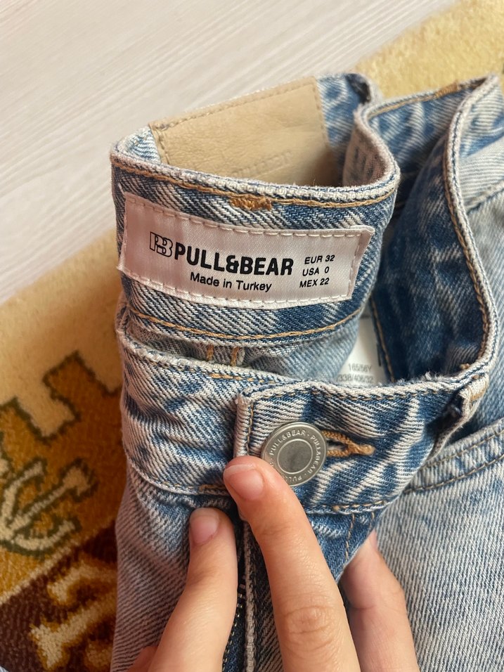 Pull bear wide leg düşük bel jean - Görsel 2