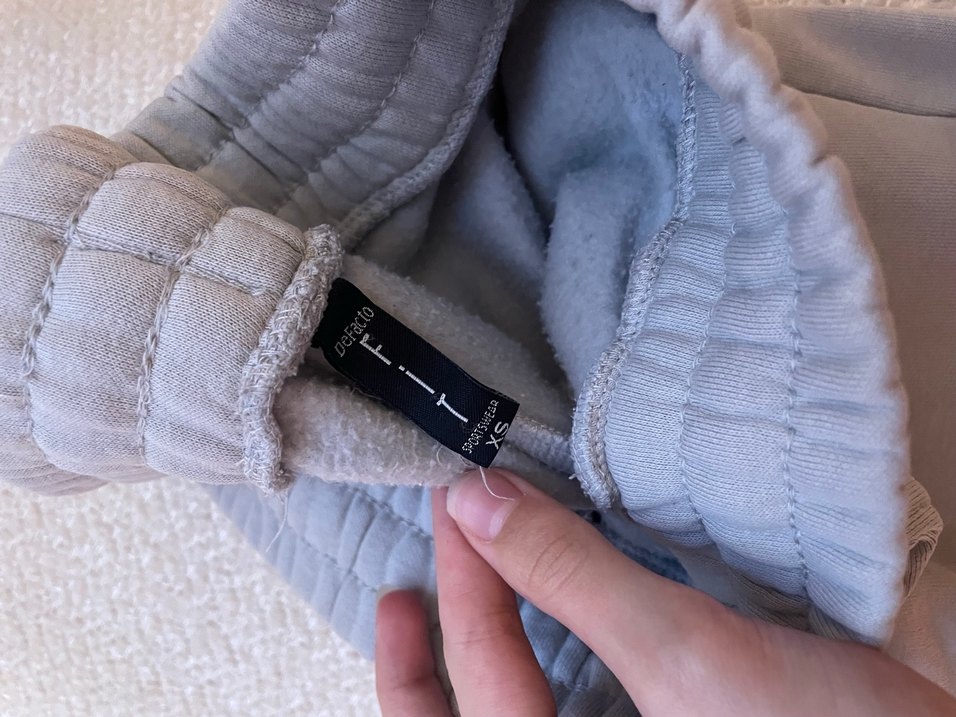 Gri Rahat Kesim Kadın Eşofman Altı - Görsel 2