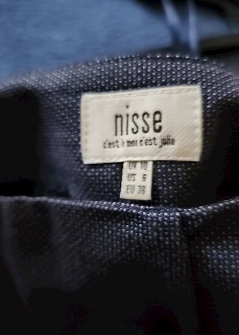 mavi çan Midi Etek - Görsel 3