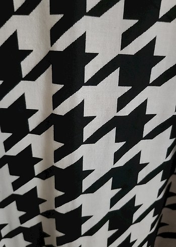 siyahi Desenli Midi Kadın Elbise - Görsel 2