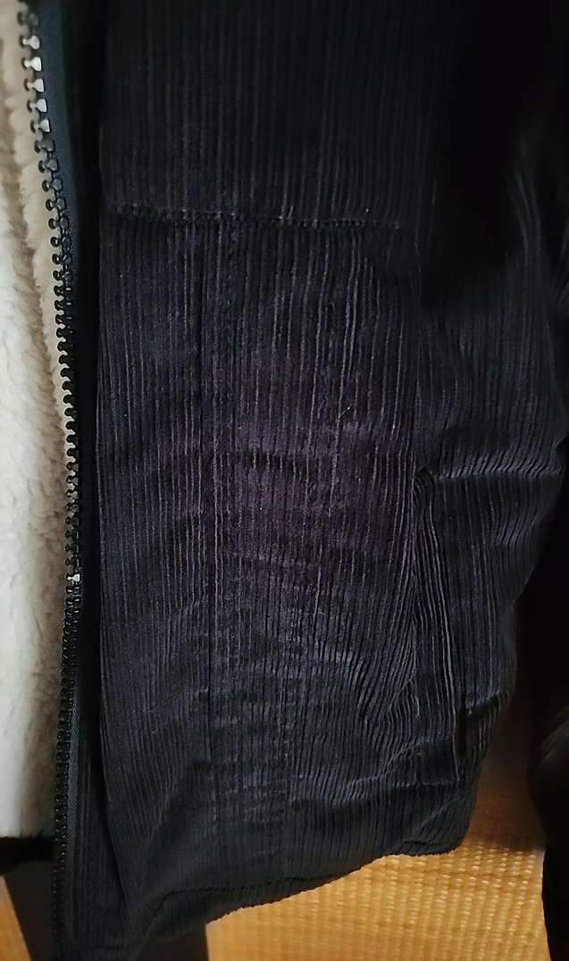 lacivert Süet Kürklü Kadın Ceket - Görsel 3