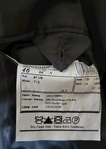 Gri Düğmeli Erkek Ofis Takımı - Görsel 4