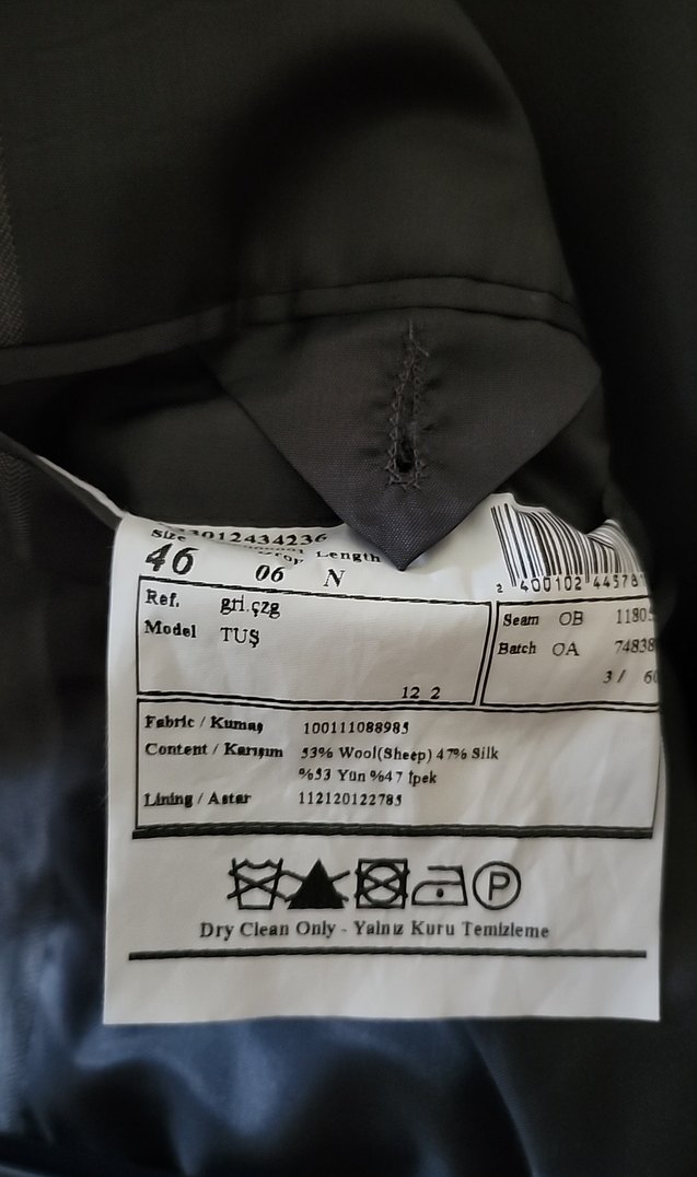 Gri Düğmeli Erkek Ofis Takımı - Görsel 4