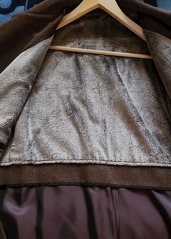 Kahverengi yün kaşmir Erkek Ofis Kabanı - Görsel 4