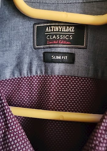 Mor Düğmeli Erkek Gömlek - Görsel 2