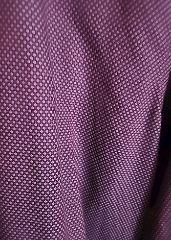 Mor Düğmeli Erkek Gömlek - Görsel 3