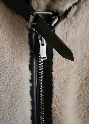 Peluş Detaylı krem Kadın Ceket - Görsel 2