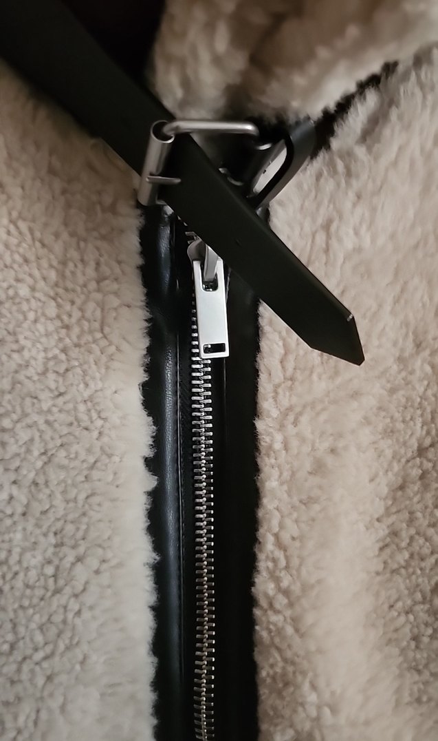 Peluş Detaylı krem Kadın Ceket - Görsel 2