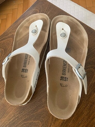 Birkenstock beyaz terlik - Görsel 3