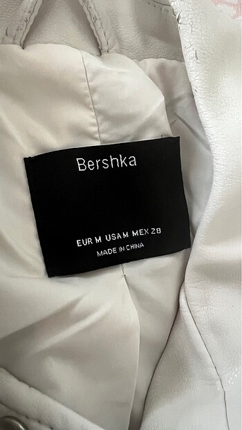 deri ceket bershka