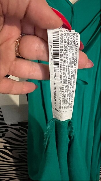 Zara yeşil elbise - Görsel 5