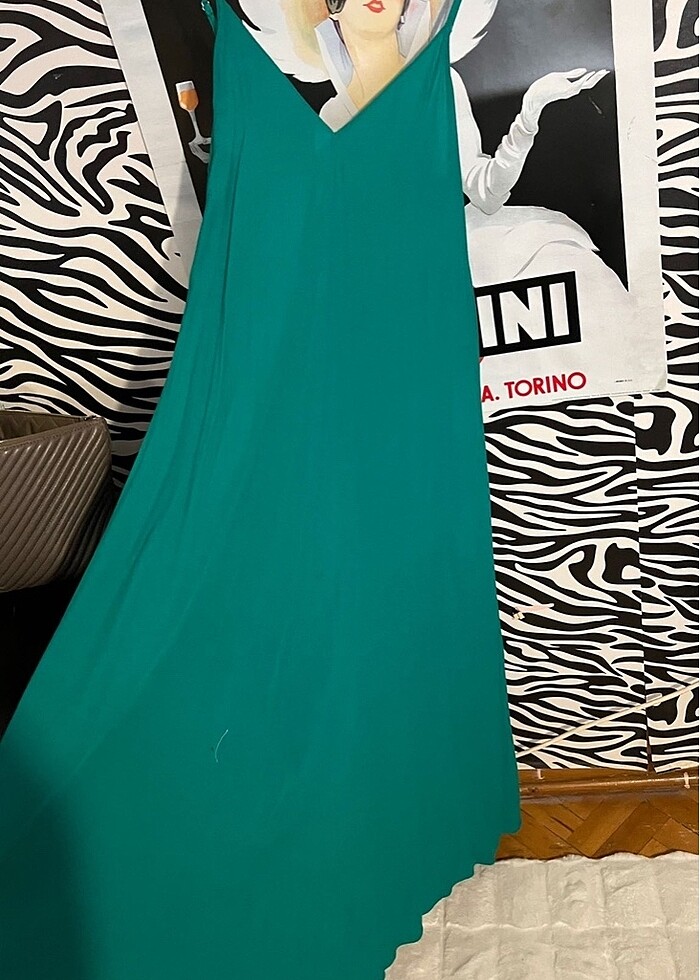 Zara yeşil elbise - Görsel 2