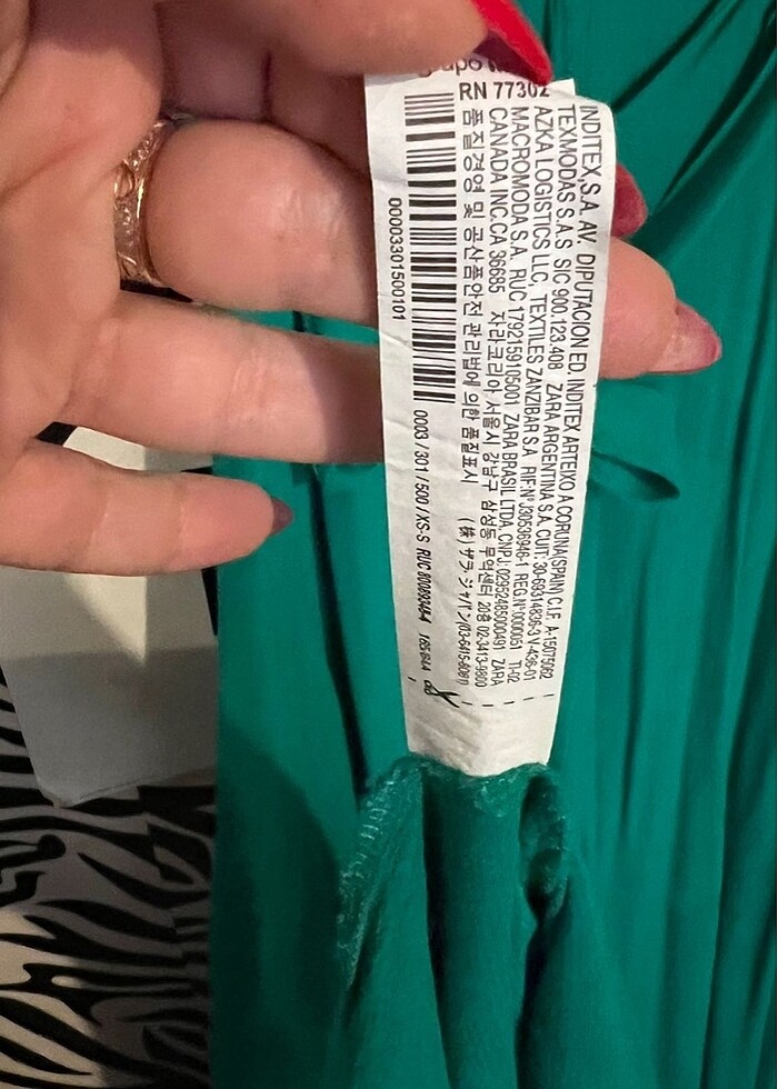 Zara yeşil elbise - Görsel 5