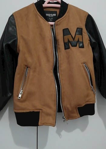 Kahverengi Erkek Çocuk Deri Mont - Görsel 6