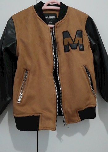 Kahverengi Erkek Çocuk Deri Mont - Görsel 5