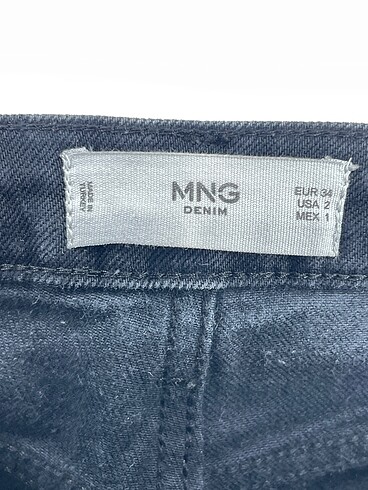 34 Beden siyah Renk Mango Jean / Kot %70 İndirimli.