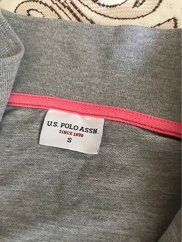 s Beden U.S POLO ASSN. Gri Melanj Basic Polo Yaka Tişört