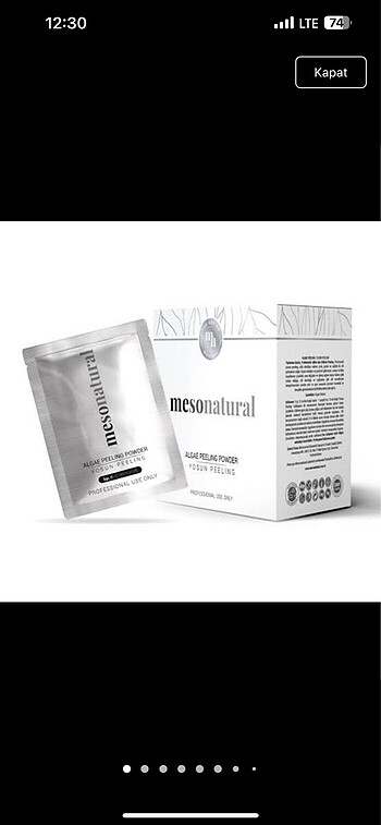 Mesonatural orjinal Yosun peeling
