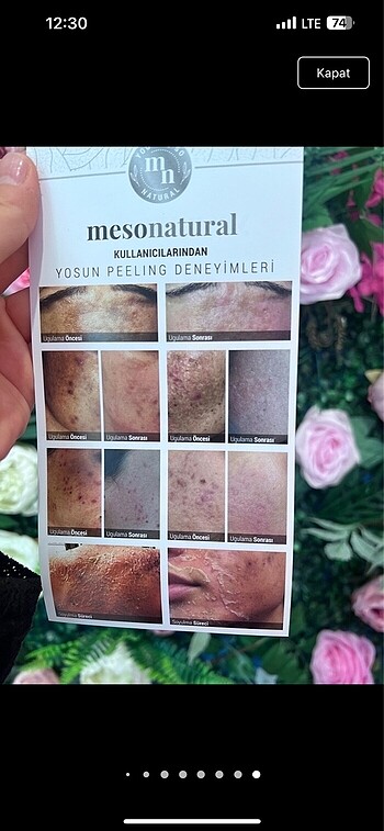 Beden Mesonatural orjinal Yosun peeling