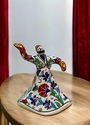 Çini semazen karanfil motifli
