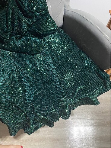 42 Beden yeşil Renk Payet elbise