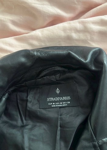 Kadın Siyah Deri Biker Ceket - Görsel 3