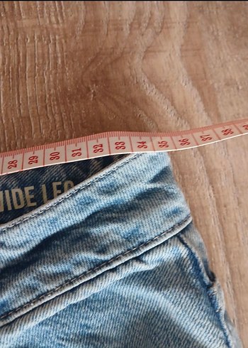 Gri Kadın Geniş Kesim Düğmeli Jean - Görsel 4