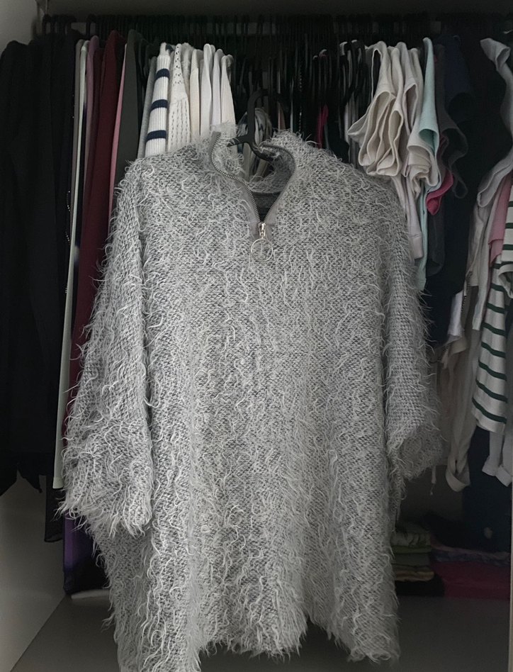 Gri kadin bluz - Görsel 3