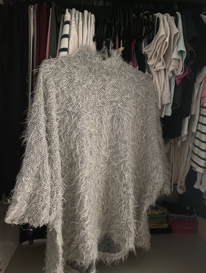 Gri kadin bluz - Görsel 2