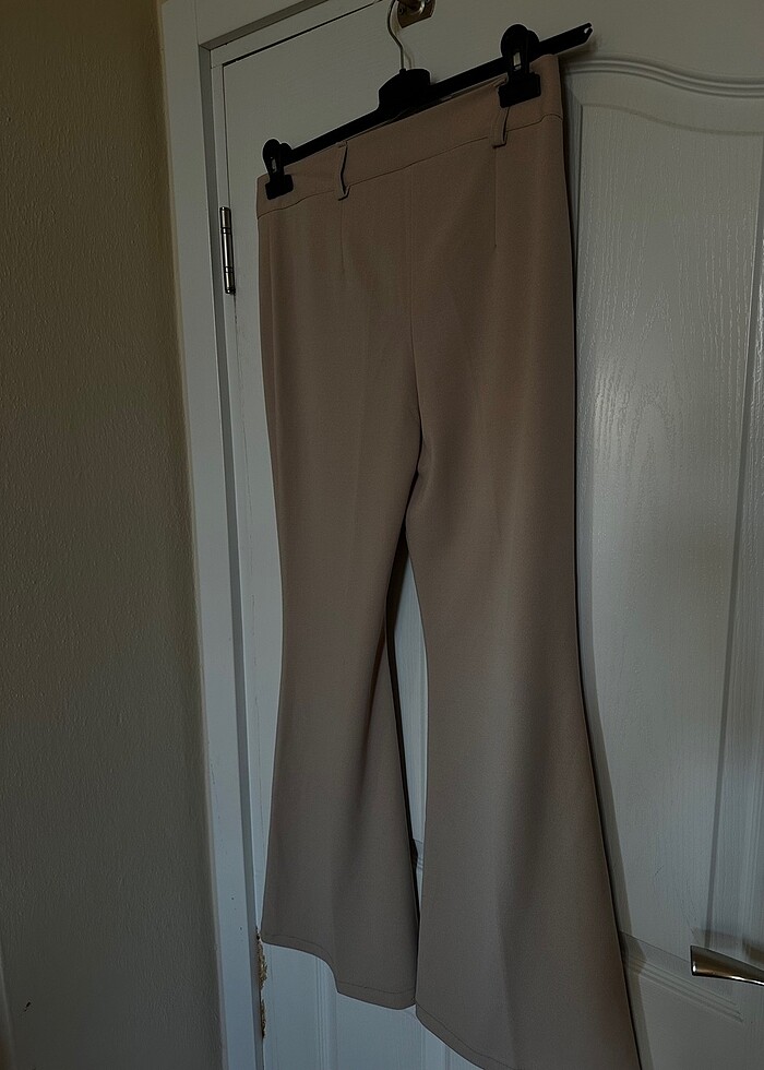 İspanyol paça kumaş pantolon - Görsel 5