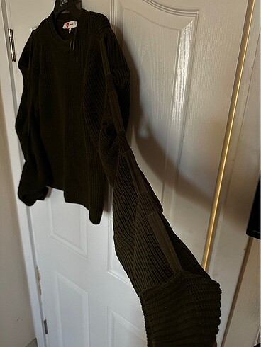 Haki renk xs triko kazak - Görsel 2