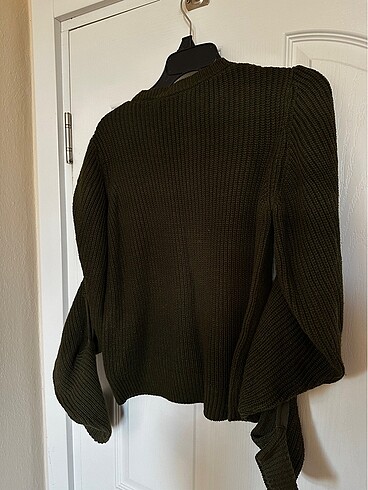 Haki renk xs triko kazak - Görsel 5