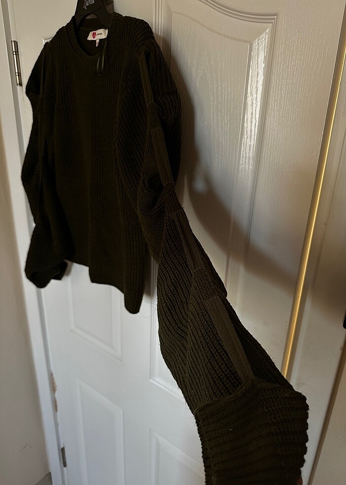 Haki renk xs triko kazak - Görsel 2