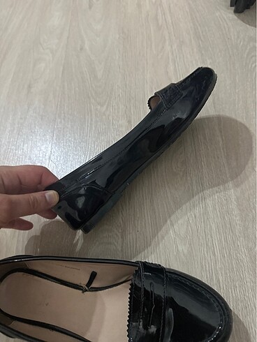 Siyah rugan babet ayakkabı - Görsel 4