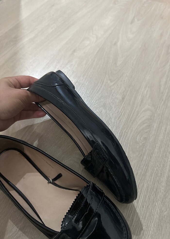 Siyah rugan babet ayakkabı - Görsel 5