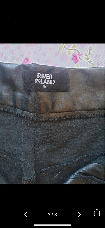 Deri palazzo pantolon - Görsel 8