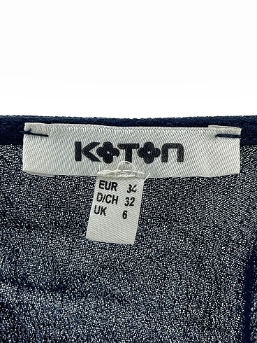 34 Beden lacivert Renk Koton Bluz %70 İndirimli.