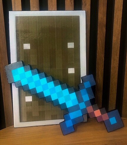 Diğer Minecraft Büyülü Elmas Kılıç-Kalkan Set ???????