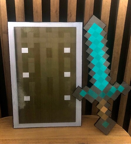 Minecraft Elmas Kılıç-Kalkan Set ???????