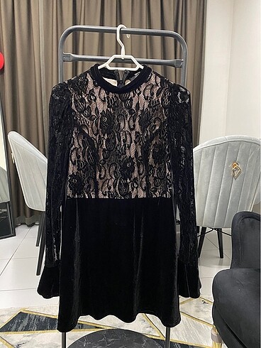 Forever 21 elbise siyah