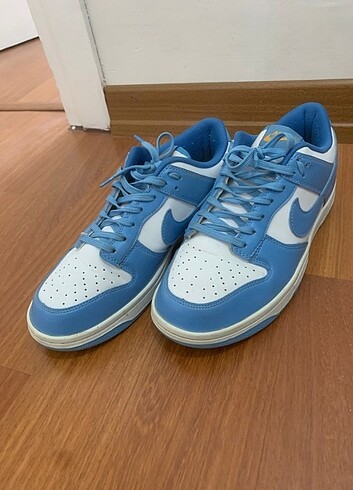 41,5 Beden mavi Renk Orijinal Nike (mavi - beyaz) dunk sadece 5 6 sefer giyilmiş temi