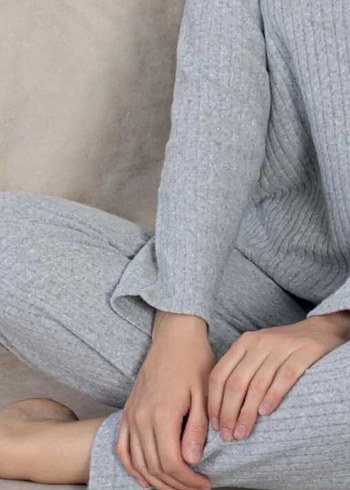 Gri Rahat Kadın Pijama Takımı - Görsel 2