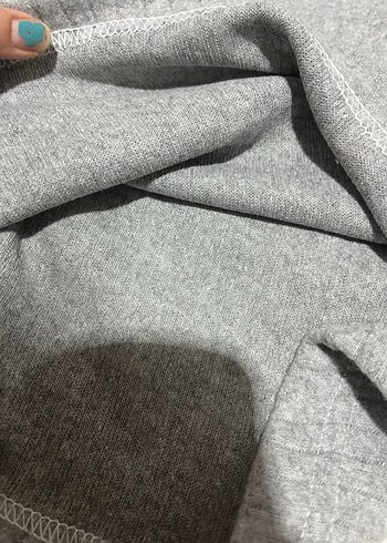 Gri Rahat Kadın Pijama Takımı - Görsel 6