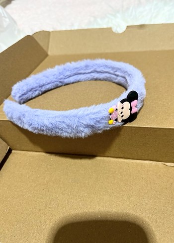 Mor Peluş Minnie Figürlü Çocuk Taç - Görsel 4