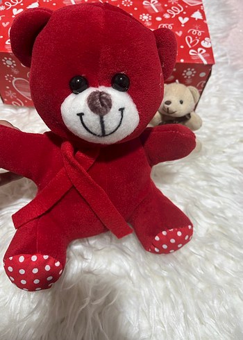 Kırmızı Peluş Ayıcık - Görsel 4