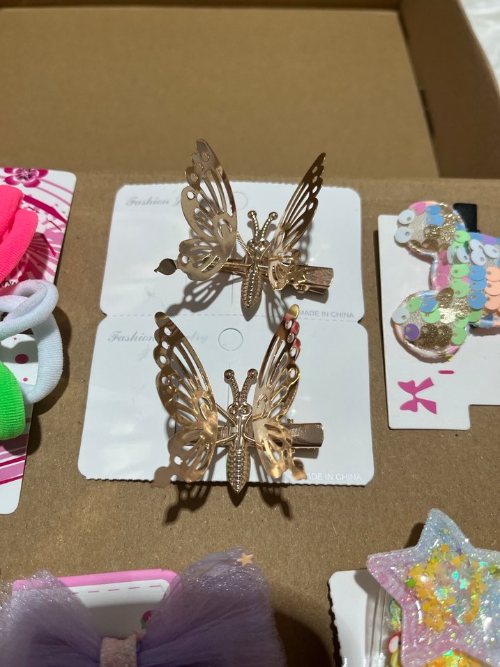 Çocuklar için Renkli Elastik Saç Bantları ve Tokalar - Görsel 3