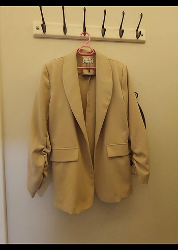 Trendyol & Milla Bej Düğmeli Kadın Blazer Ceket