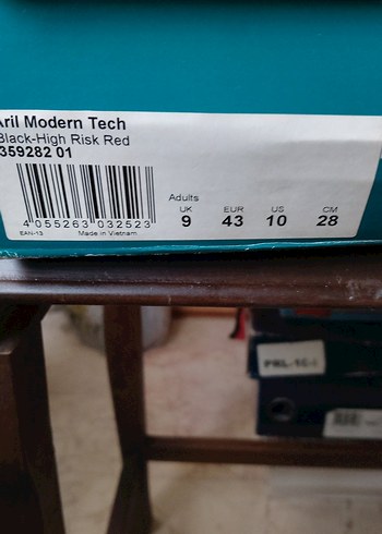 Kırmızı Detaylı Erkek Spor Ayakkabı Puma - Görsel 6