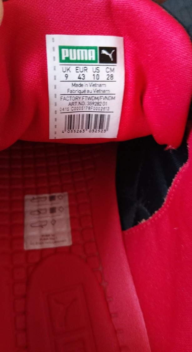 Kırmızı Detaylı Erkek Spor Ayakkabı Puma - Görsel 5